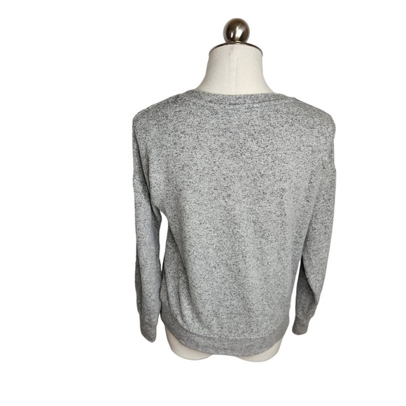Soft Surroundings Heather Gray Knit Fuzzy‎ Long Sleeve Sweater Womens XS - Picture 5 of 10